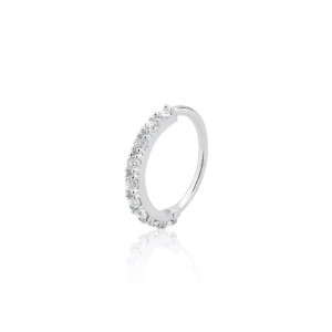 Piercing Cravejado 8mm Nariz/Hélice