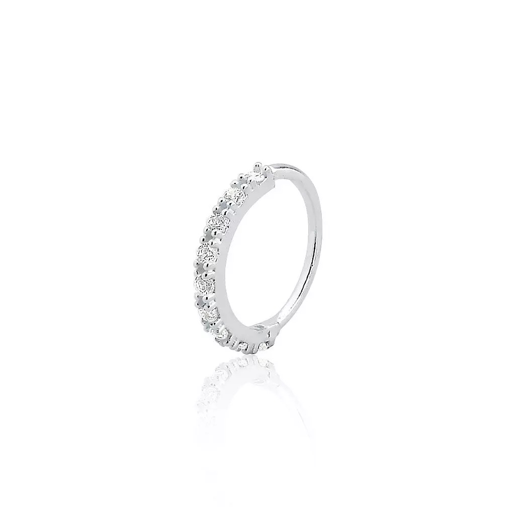 Piercing Cravejado 8mm Nariz/Hélice